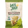 Late July Snacks, Organic Mild Green Mojo Tortilla Chips, 7.5-oz. Bag (Pack of 12)