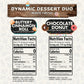 Flavor God Dynamic Dessert Duo Pack of 2 Seasoning Topper Gift Set, Buttery Cinnamon Roll & Chocolate Donut, Natural Healthy Ble