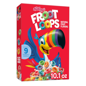 Kellogg'S Froot Loops Cold Breakfast Cereal, Kids Cereal, Family Breakfast, Original, 10.1Oz Box (1 Box)