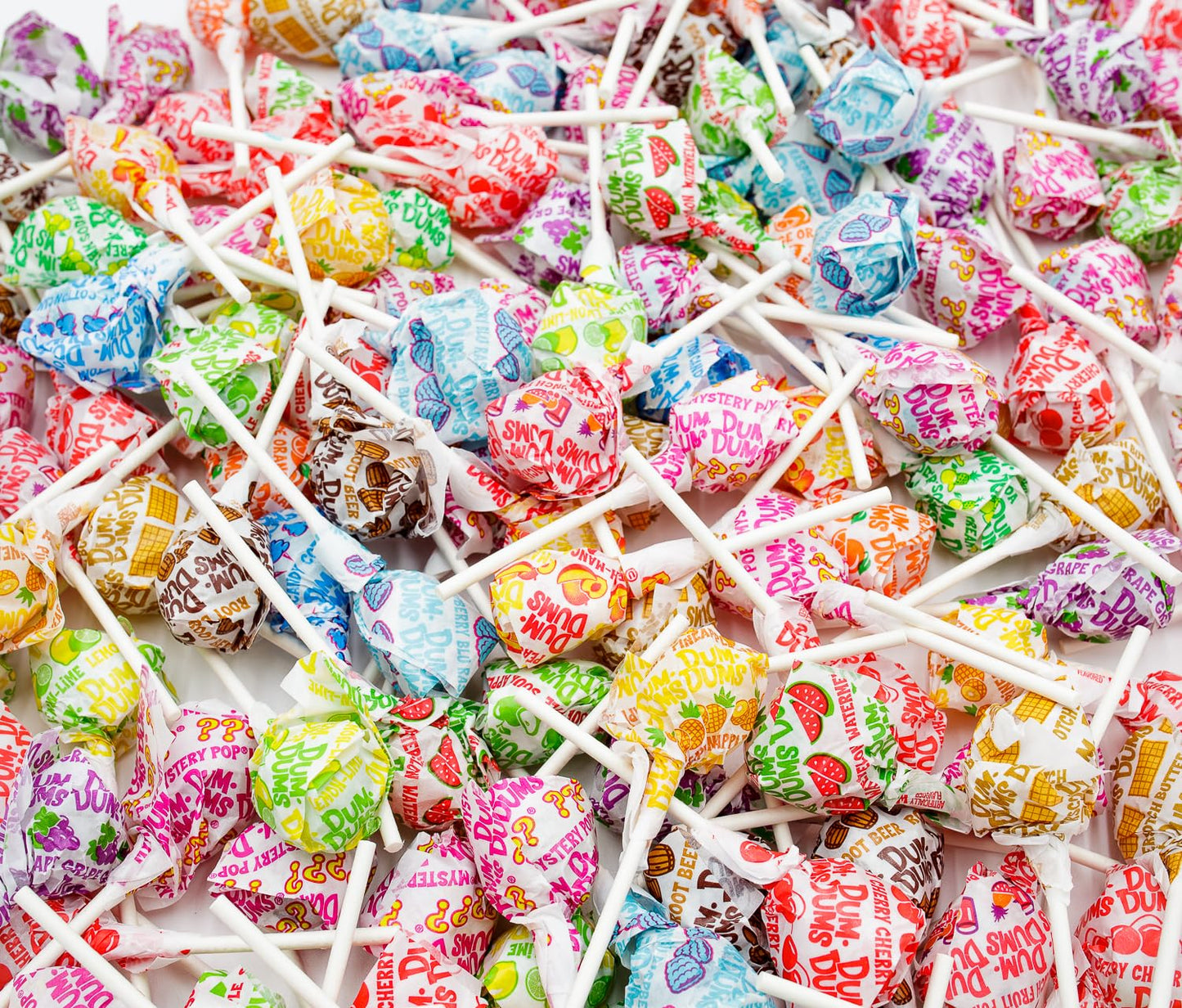 Dum Dums Lollipops Bulk 3 Lb - Original Mix Suckers Hard Candy, Gluten Free Candies, Assorted Flavors, Individually Wrapped Pops