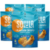 Solula Plantain Crisps Authentic Tostones, Pacific Sea Salt, 4 Ounce (Pack of 6), Kettle Cooked Chips, Gluten Free, Paleo Friend