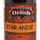 Its Delish Star Anise Spice, 4 Ounce Pack, Aromatic Flavoring for Cooking