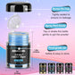 ERHIVORA Edible Glitter for Cakes & Drinks, 3g, 4 Colors: Rose Gold, Gold, Blue, Purple