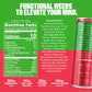 GYM   Athletic Focus Drink with KSM-66 Ashwagandha & Lions Mane, Watermelon Flavor, 12 Pack, 200mg Green Tea Caffeine