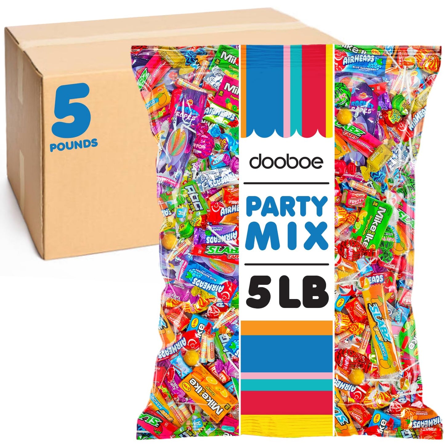 Bulk Candy Bag - 5 Pounds - Halloween Variety Pack Candy - Trick Or Treat Individually Wrapped Candies - Pinata Filler Treats