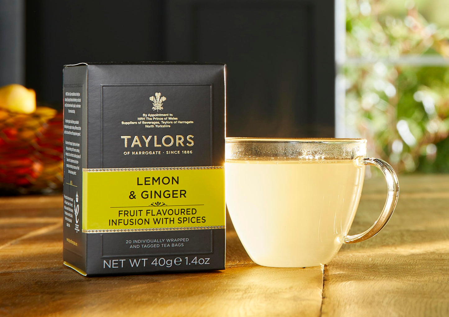 Taylors Of Harrogate Lemon & Ginger Herbal Tea, 20 Count (Pack Of 6)