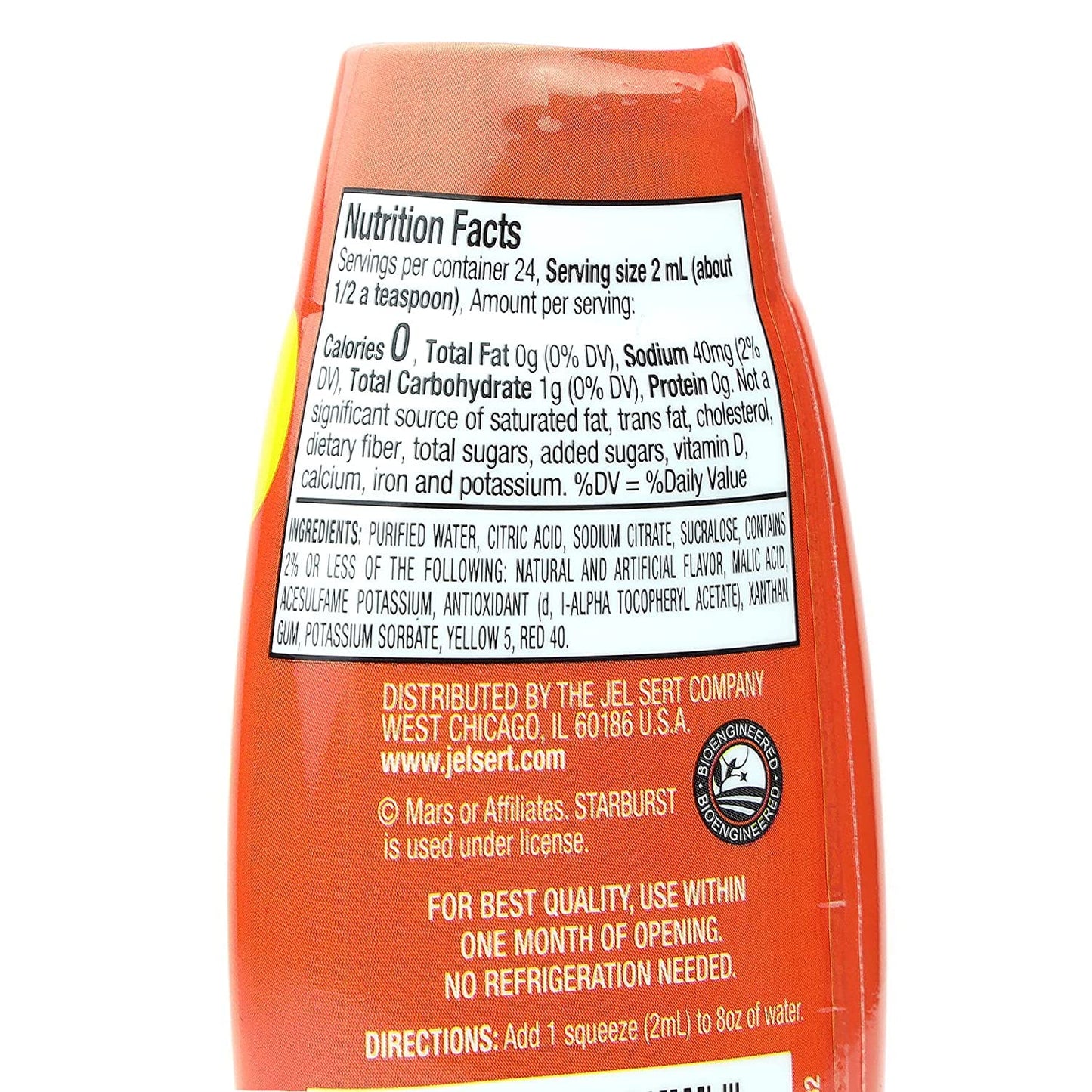 Starburst Liquid Water Enhancer Variety Pack Of 3 | 1 Bottle Each Flavor - Strawberry, Orange And Cherry | Zero Sugar Zero Calor