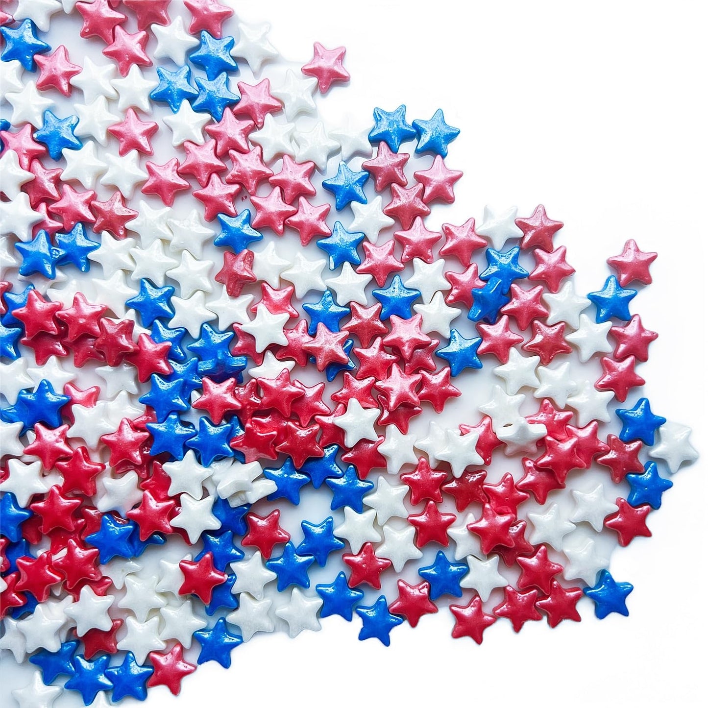Se Si&Moos Edible Stars For Cake Decorating Red White Blue Sprinkles Fourth Of July Sprinkles Edible Patriotic Stars For Cookies