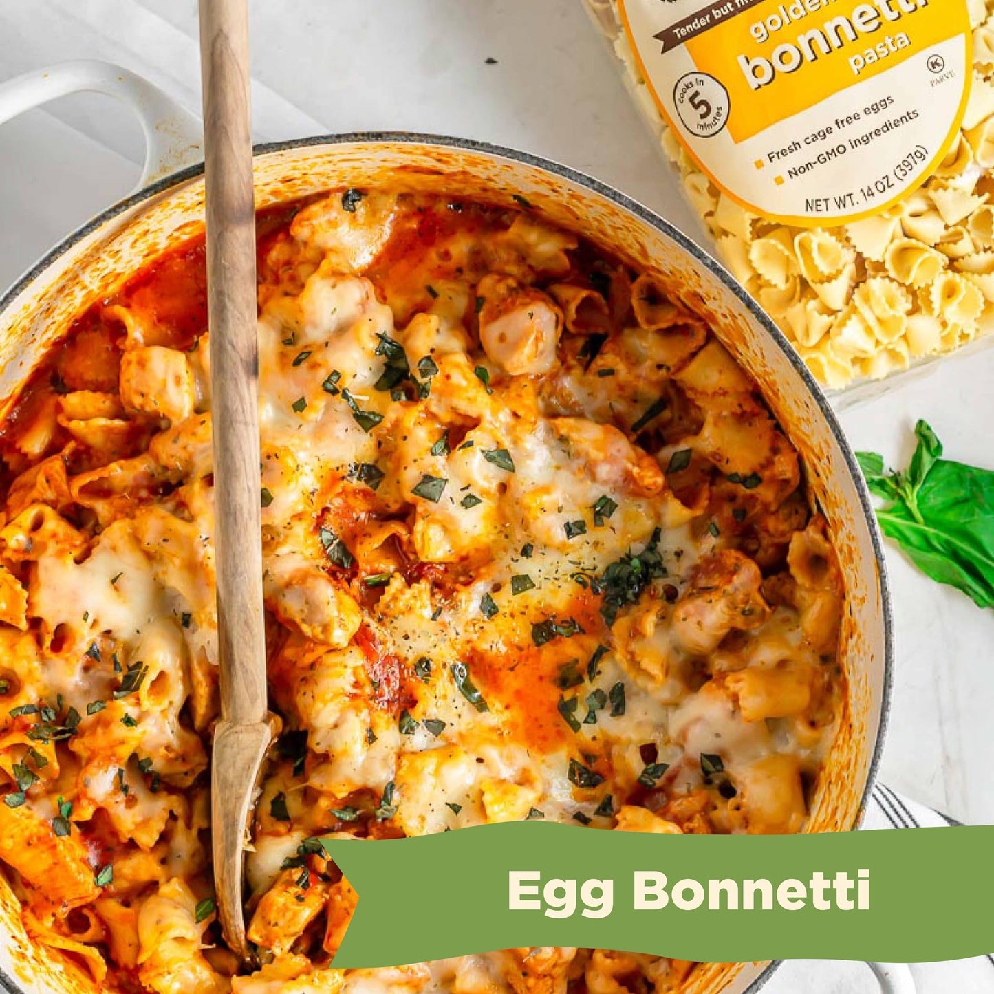 Al Dente Fresh Non-GMO Golden Bonnetti Pasta - Hand-Crafted  Delicious And Versatile. Traditional Noodles Made With Cage-Free Eggs  And Durum Wheat  12 Oz Bags (Pack of 6)