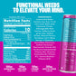 GYM   Athletic Focus Drink with KSM-66 Ashwagandha, Lions Mane, 200mg Green Tea Caffeine, Brain Candy Flavor, 12 Pack