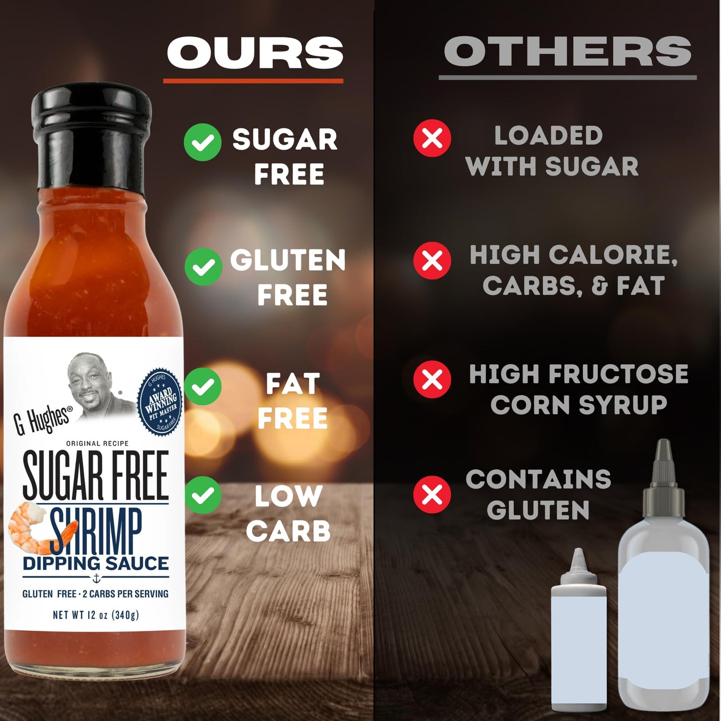 G Hughes Sugar Free Shrimp Dipping Sauce, Gluten Free, 12 Oz (1-Pack)