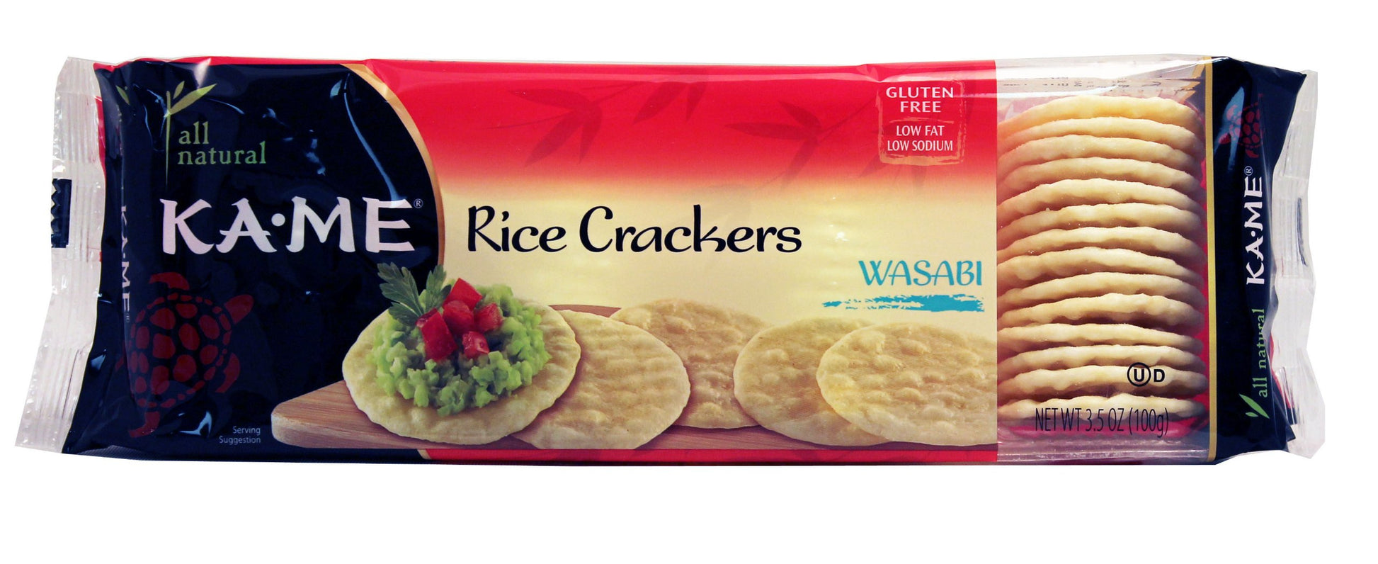 KA ME RICE CRKR WASABI GF, 3.5 OZ, PK- 12