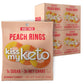 Kiss My Keto Gummy Peach Rings Candy – 1G Sugar, Low Carb, High Fiber, Non-Gmo Peach Ring Candy – Healthy Peach Gummy Rings, Bag Of Peach Rings – Peach Rings Candy Bulk Peach Rings Bulk (32-Pack)