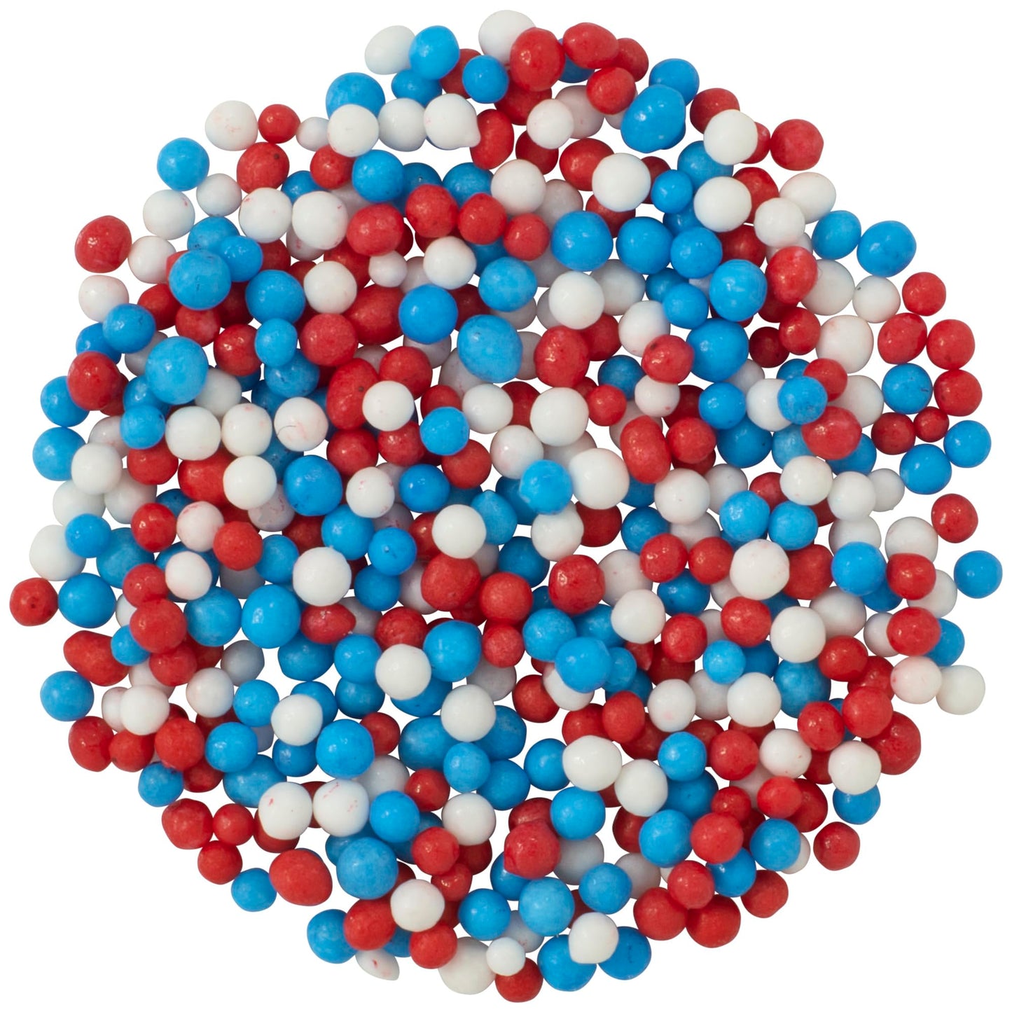 Decopac Red, White, And Blue Nonpareils | 30Oz | Fancy Cake Sprinkles In Handheld Container, Edible Cake Decorations For July 4T