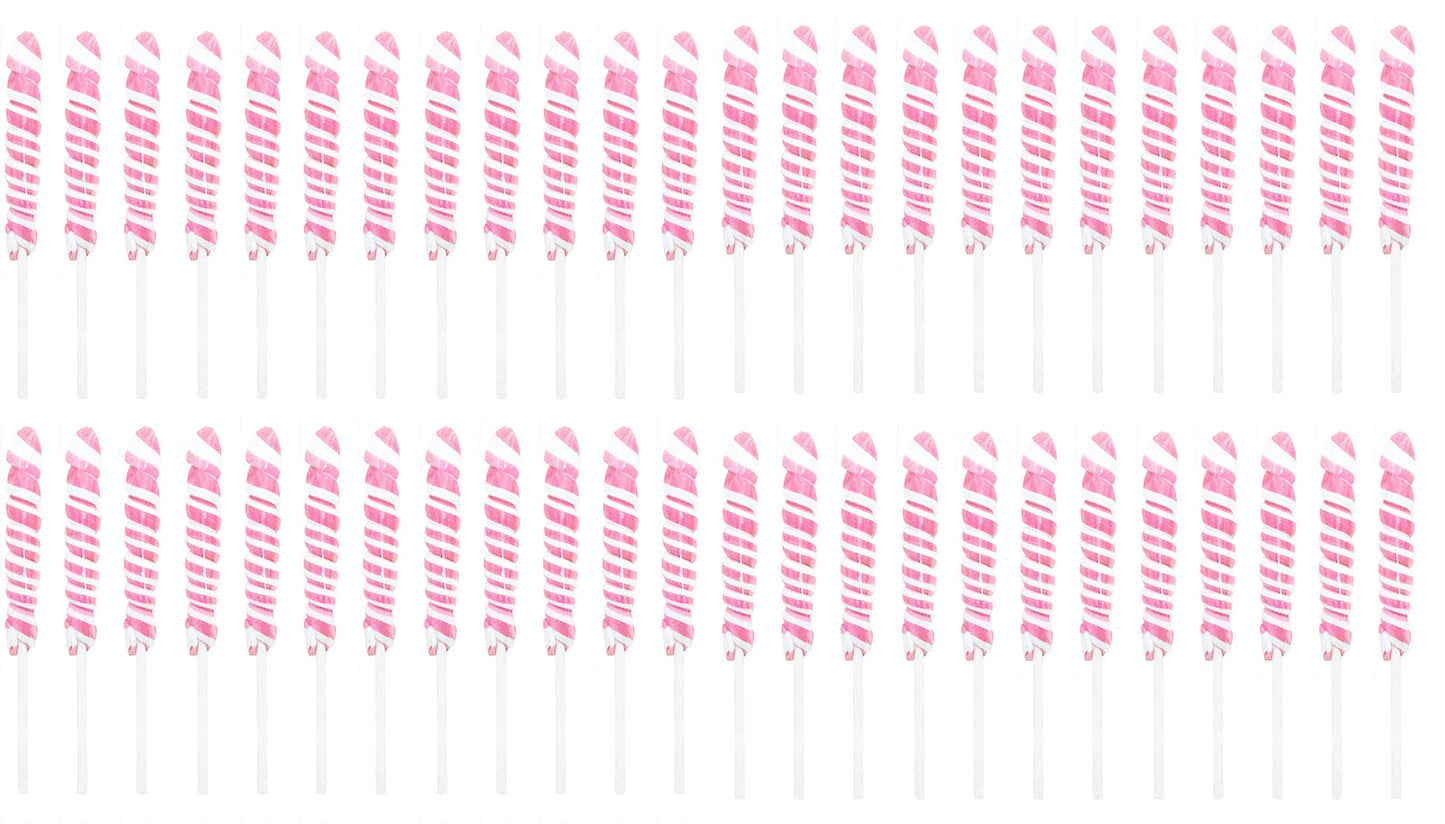 Adams & Brooks Unicorn Pops - 48 Count Individually Wrapped Lollipops, Bubblegum Flavor, Pink