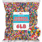 Rainbow Sprinkles Bulk - 6 Pounds - Bulk Rainbow Jimmies - Kosher - Decorating Cookies, Ice Cream Toppings, Cake