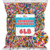 Rainbow Sprinkles Bulk - 6 Pounds - Bulk Rainbow Jimmies - Kosher - Decorating Cookies, Ice Cream Toppings, Cake