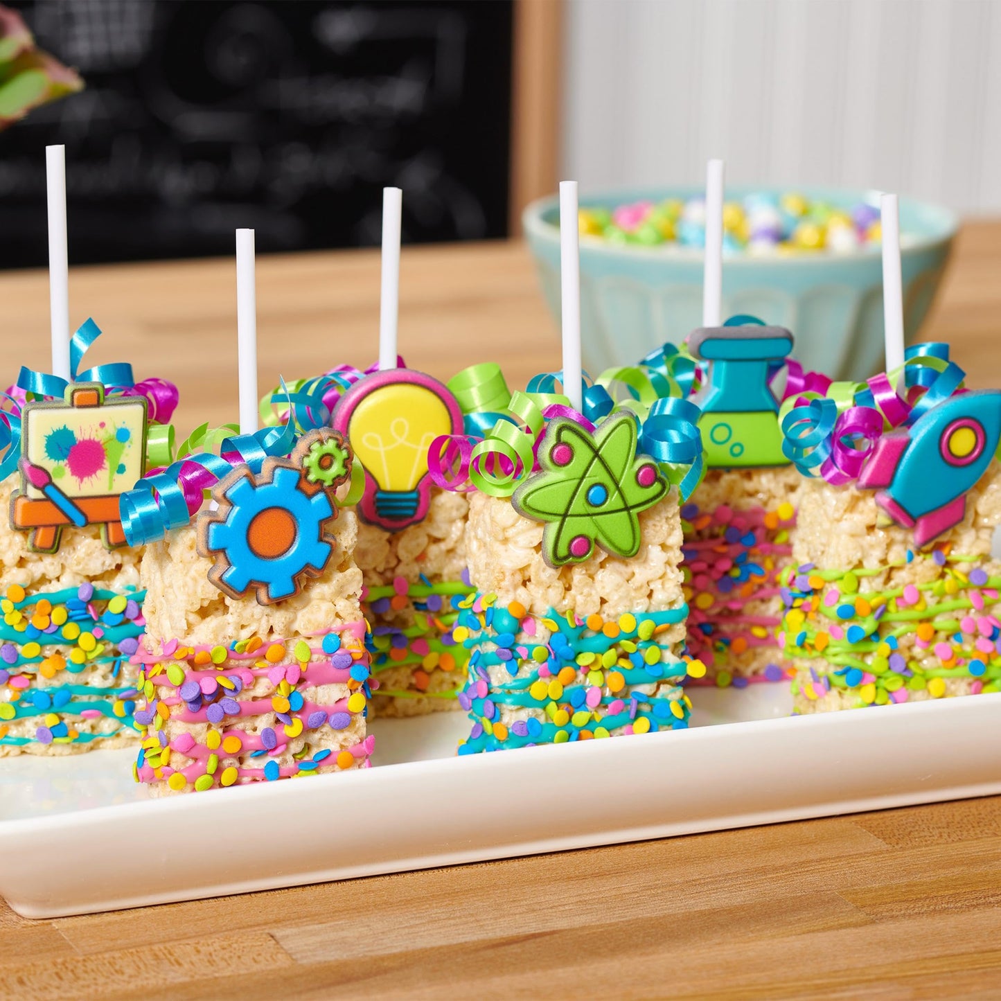DecoPac Quins Fancy Sprinkles, 19.5oz, Neon Bright Confetti, Edible Sprinkles for Cakes, Cupcakes, Cookies, Model 21350
