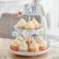 Rssta i Cupcake Toppers - 32 Pack Ocean Sea Animal Toothpicks Decorations, Design 7, Paper