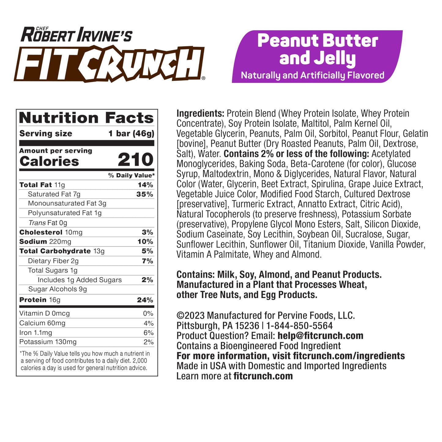 Fitcrunch Snack Size Protein Bars, Designed By Robert Irvine, 6-Layer Baked Bar, 1G Of Sugar, Gluten Free & Soft Cake Core (9 Ba
