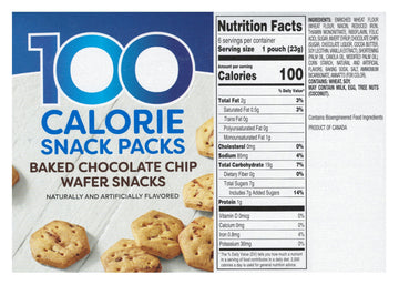 Bentons 100 Calorie Baked Wafer Snack Packs (1 Box, Chocolate Chip)