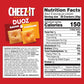 Cheez-It DUOZ Baked Snack Crackers, Lunch Snacks, Bacon and Cheddar, 12.4oz Box (1 Box)