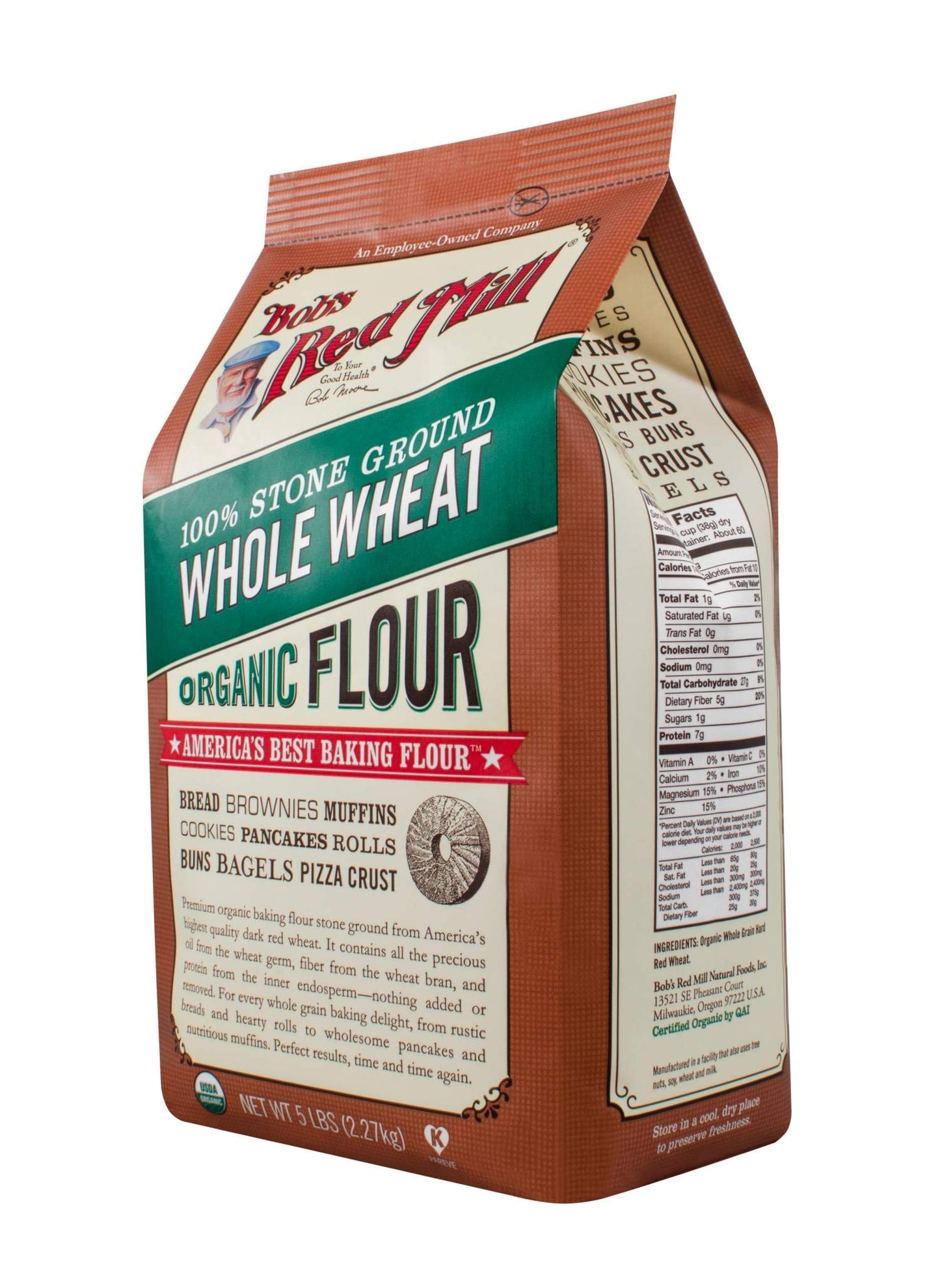 Bob'S Red Mill Whole Wheat Flour - 5 Lb