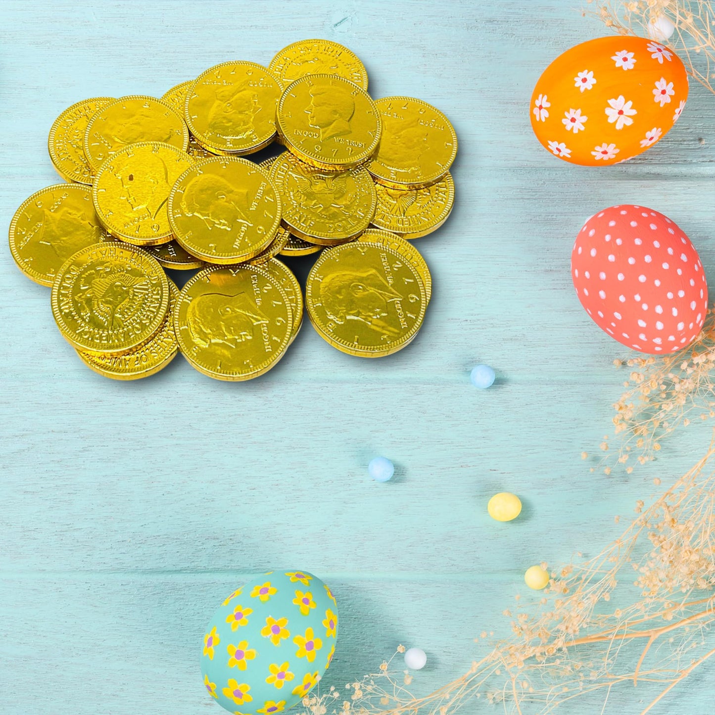 Chocolate Gold Coins, 1Lb Bag