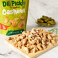 Platinum Dill Pickle Cashews - Plant Based Snack - 11oz Resealable Pouch