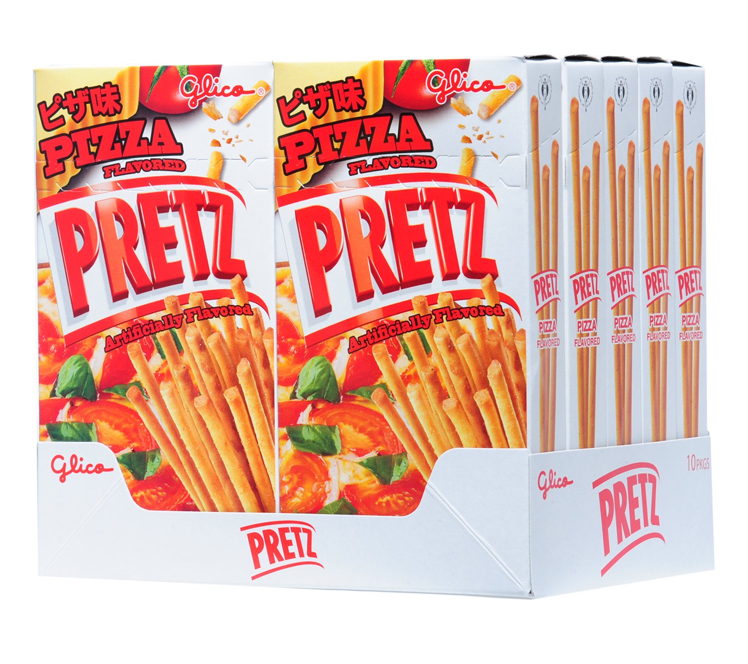 Glico Pretz Biscuit Stick, Pizza Flavored, 1.09 Ounce (Pack Of 10)