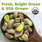 Wilderness Poets, Organic, Whole, Raw Pistachios - Grown In California, Fresh, Bright Green, Unsalted, Unroasted, Bulk Size (32