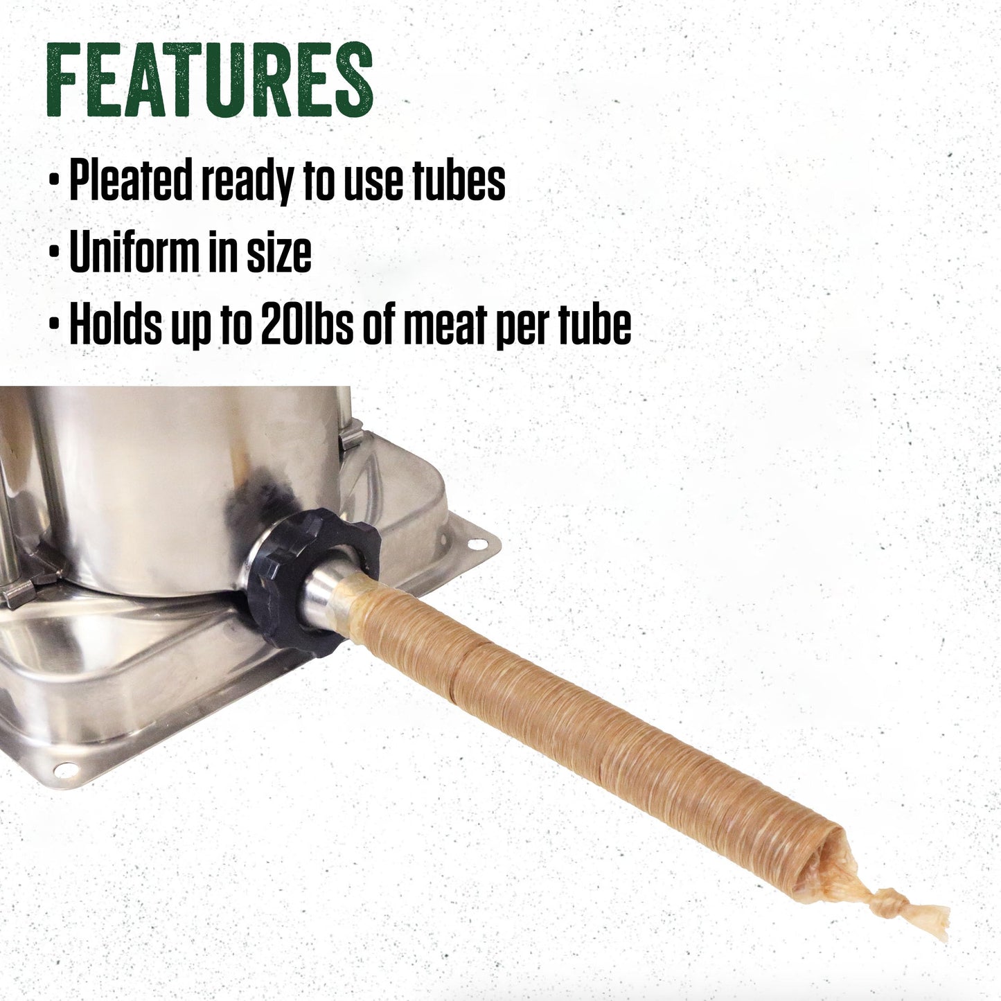 LEM Clear Smoked Collagen Casings, Edible Sausage Casings, 21mm, Model 136B, 2-Pack