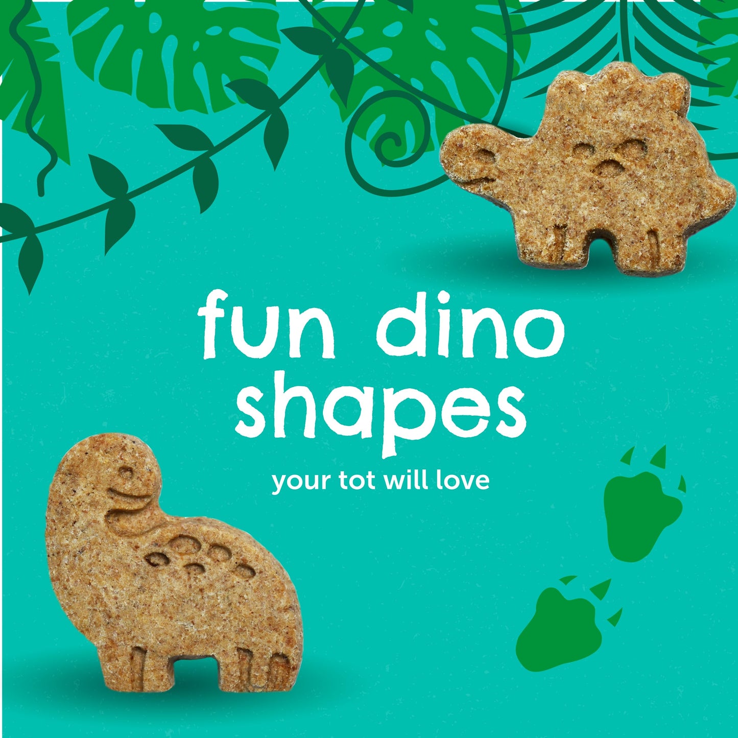 Beech-Nut Toddler Snacks Variety Pack, Dino Biscuits With Hidden Veggies, Non-Gmo Baked Snack For Kids, 5 Oz Bag (7 Pack)