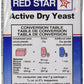Red Star Active Dry Yeast, 2 lb Pouch, Ideal for Baking, White Blue and Red Packaging, High-Quality Yeast for Home Bakers