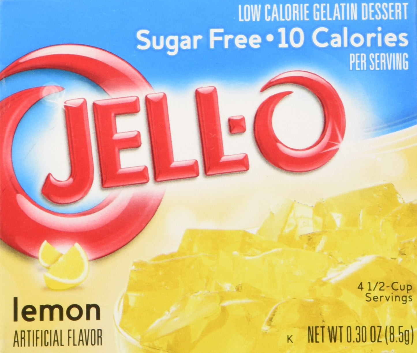 Jell-O Lemon Flavor Sugar-Free Instant Pudding 1 oz box (4-Pack)