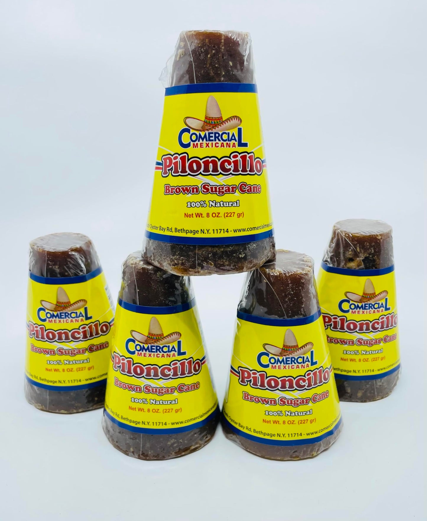 Piloncillo Brown Sugar Cane, Mexican Style 100% Natural, 8 oz each - Pack of 5