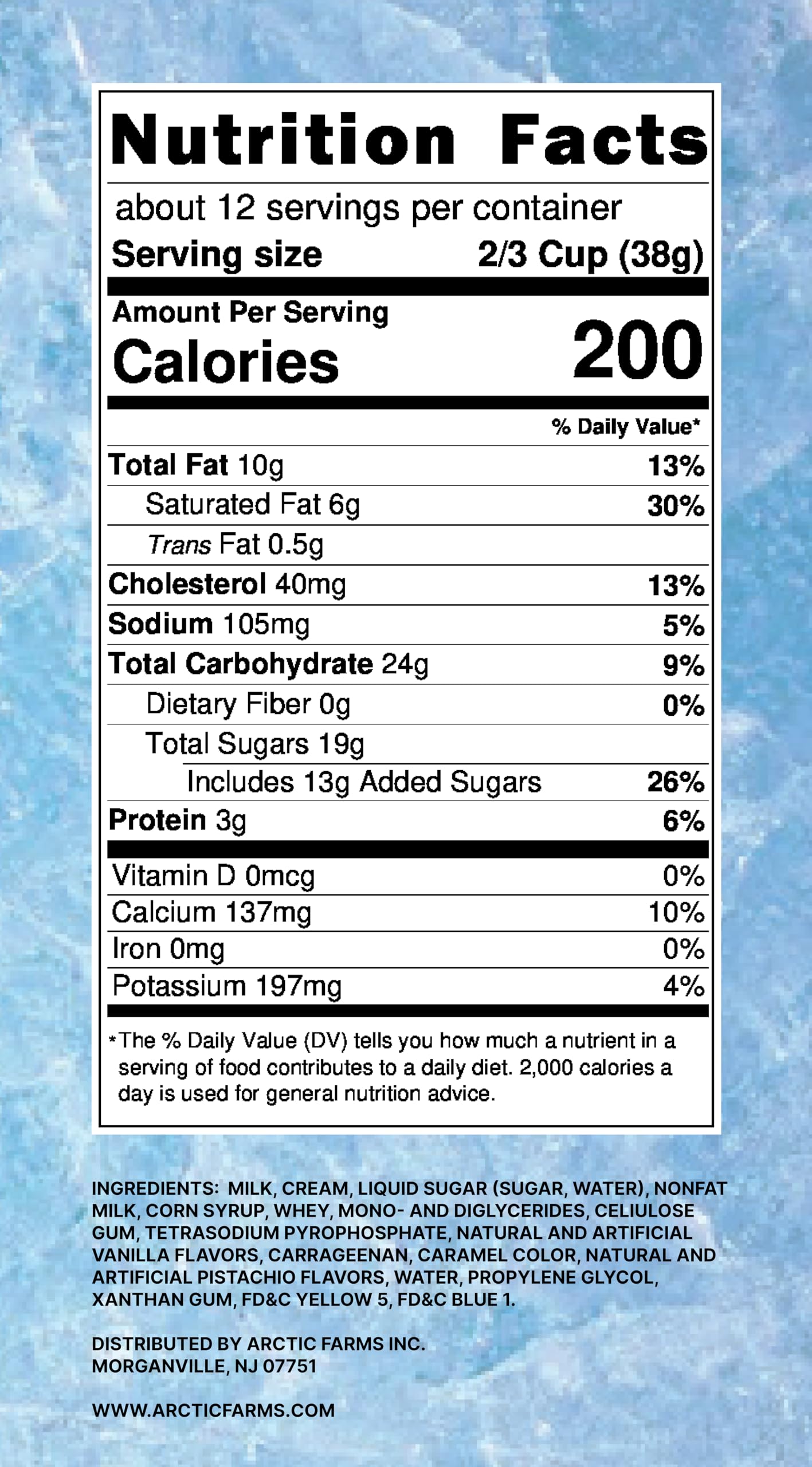 Arctic Farms Freeze Dried Ice Cream Bits Bulk - Does Not Melt (Pistachio) (1Lb)