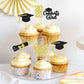 25 Pack 2025 Graduation Cupcake Toppers Class Of 2025 Congrats Grad Cupcake Picks For 2025 Graduation Theme Birthday Party Suppl