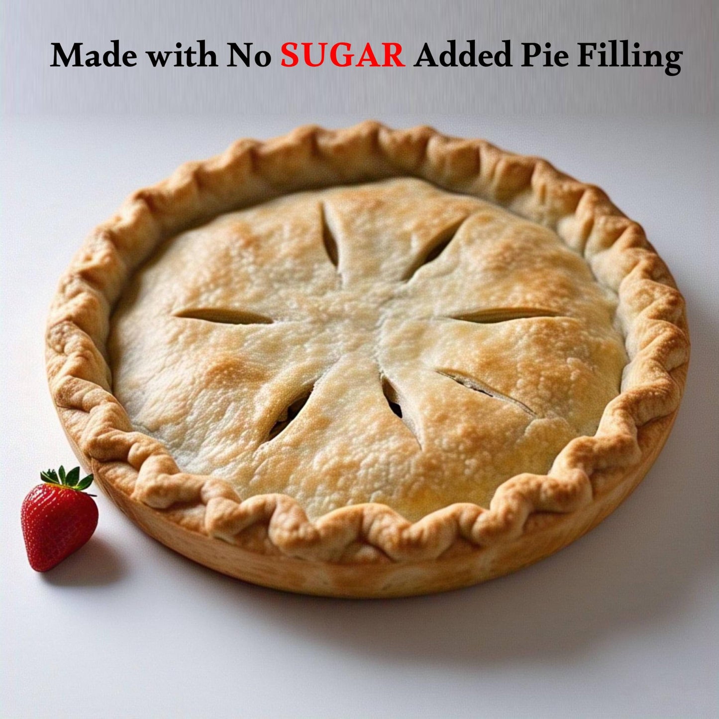 Andy Anand Sugar Free Strawberry Pie - Enjoy The Amazing Taste Of A Classic Strawberry Pie Without The Sugar! Perfect For Guilt-