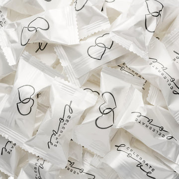 Celebrate Love Buttermints - 13 Oz. Bag - Approximately 100 Individually Wrapped Mints - Wedding, Anniversary, Love Candy