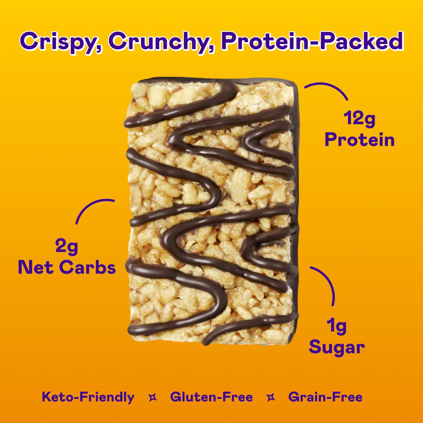 Magic Spoon Protein Bars - Chocolate Peanut Butter, High Protein, Gluten Free, Low Carb, 8 Bars (Pack of 2)