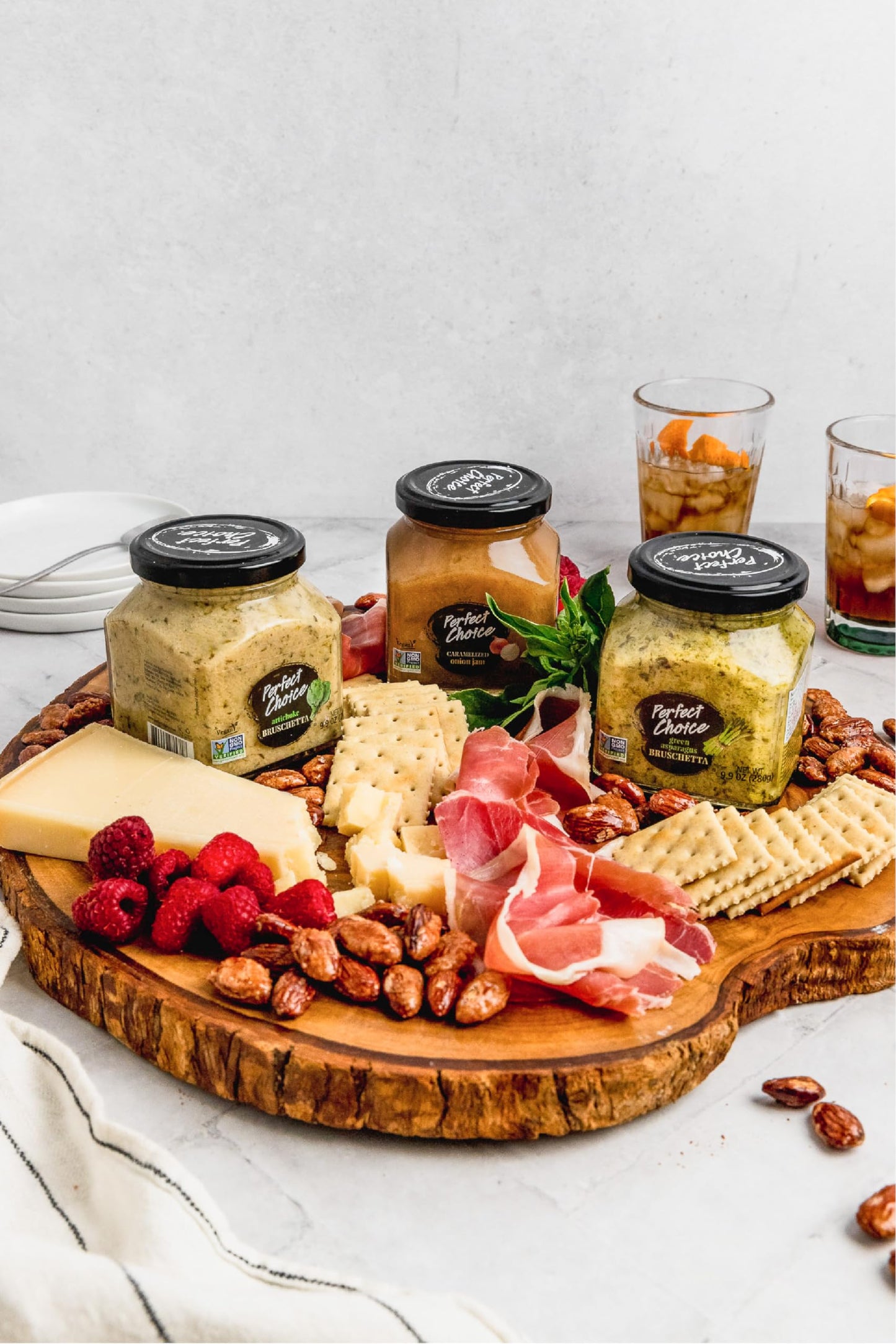 Perfect Choice Variety Pack with Delicious Artichoke Bruschetta, Green Asparagus Bruschetta & Caramelized Onion - Ready-to-eat S