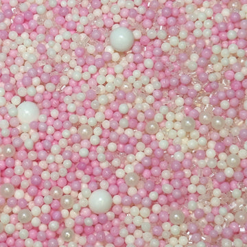Fancy Sprinkles Bubble Bath Sprinkles, Real Sugar, For Ice Cream, Cookies, Cakes, Cupcakes, Dessert Decorating, Pink & White Spr