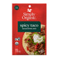 Simply Organic Spicy Taco Seasoning Mix, Vegan Friendly, Kosher, USDA Certified Organic, Gluten Free & Non-GMO, 1.13 Ounce (Pack