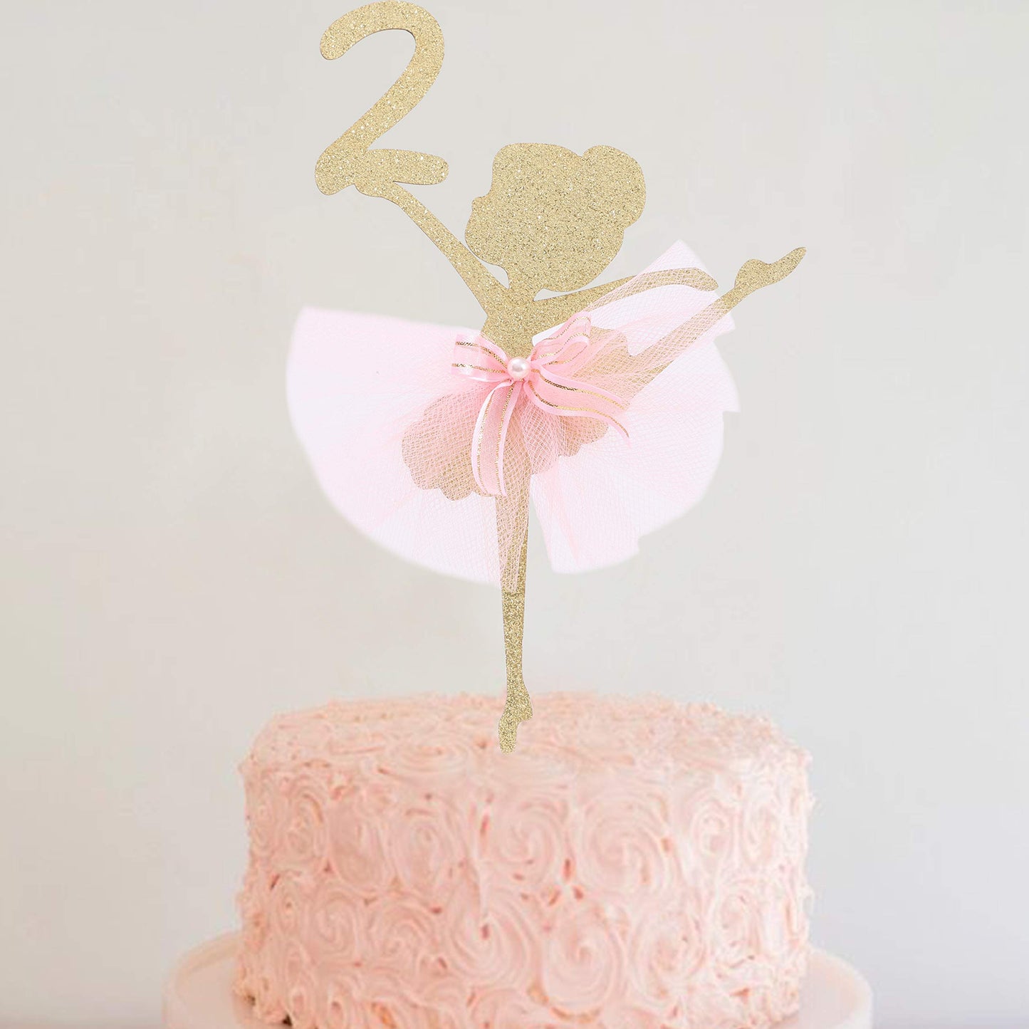 Ballet Cake Topper 1 To 5 Years Old - Ballerina, Birthday Cake Topper, Ballet Birthday Party, Dancing Princess Birthday Party, B