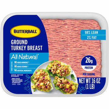 Butterball, Fresh All Natural Fresh 98% Fat Free Extra Lean Ground Turkey, 1 lb