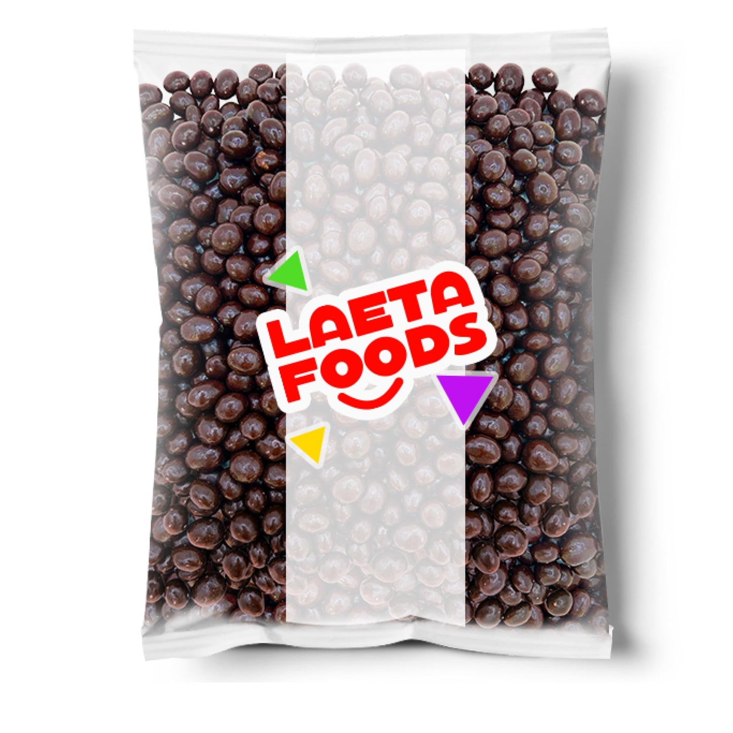 LAETAFOOD Premium Dark Chocolate Covered Espresso Coffee Beans, 2 Pound Bag, Brown