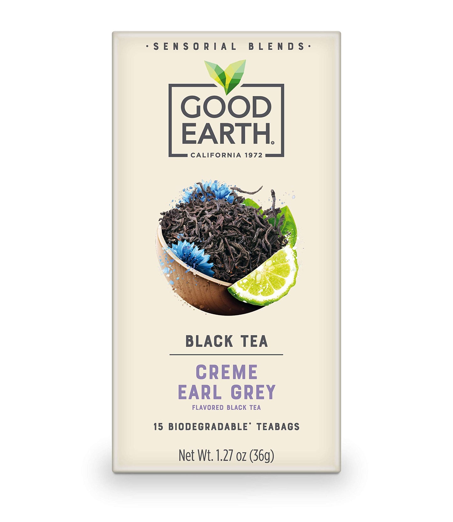 Good Earth Sensorials Crme Earl Grey Black Tea 15 Ct Box