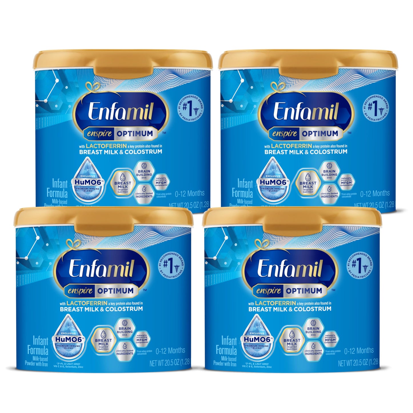 Enfamil Enspire Baby Formula With Immune-Supporting Lactoferrin, Brain Building Dha, 5 Nutrient Benefits In 1 Formula, Our Close