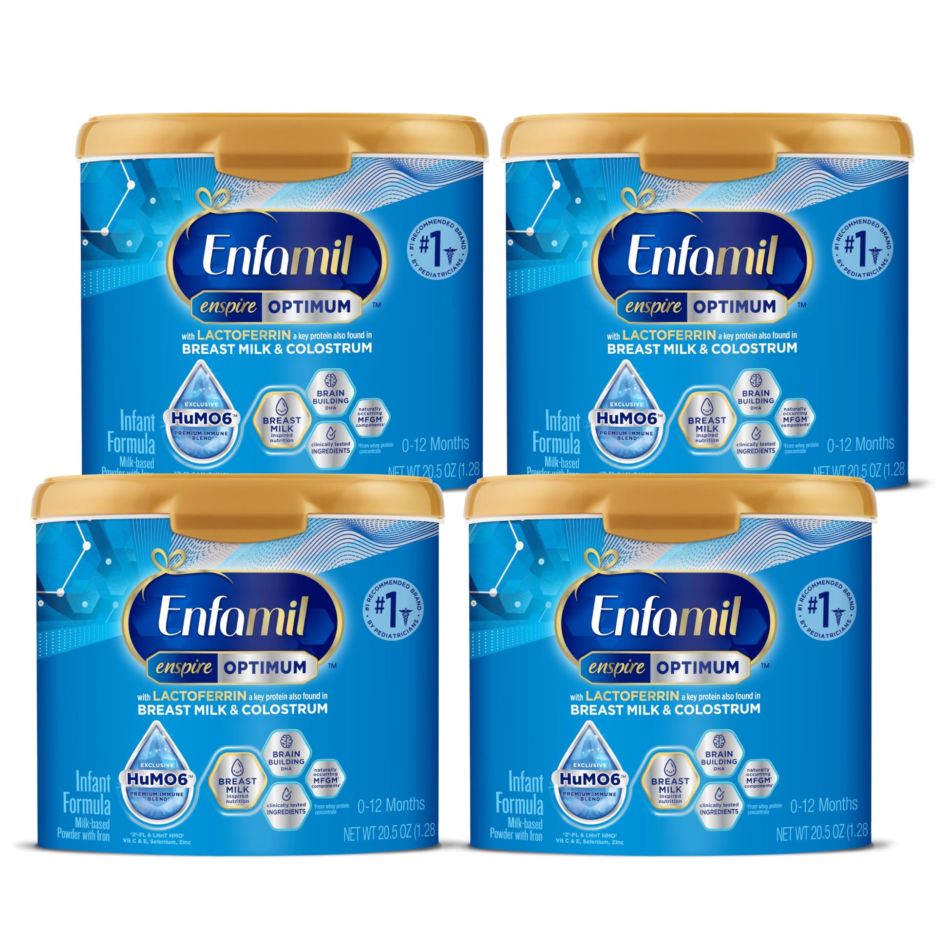 Enfamil Enspire Baby Formula With Immune-Supporting Lactoferrin, Brain Building Dha, 5 Nutrient Benefits In 1 Formula, Our Close